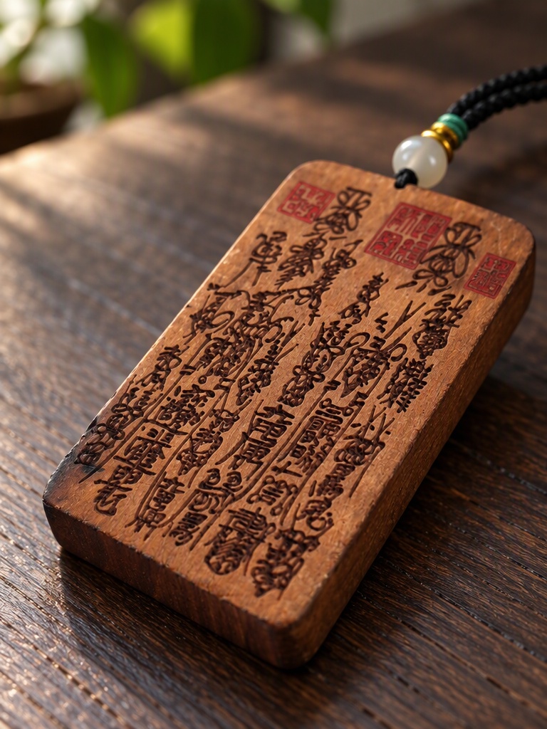Lightning-Struck Wood Pendant Tag - Image 4