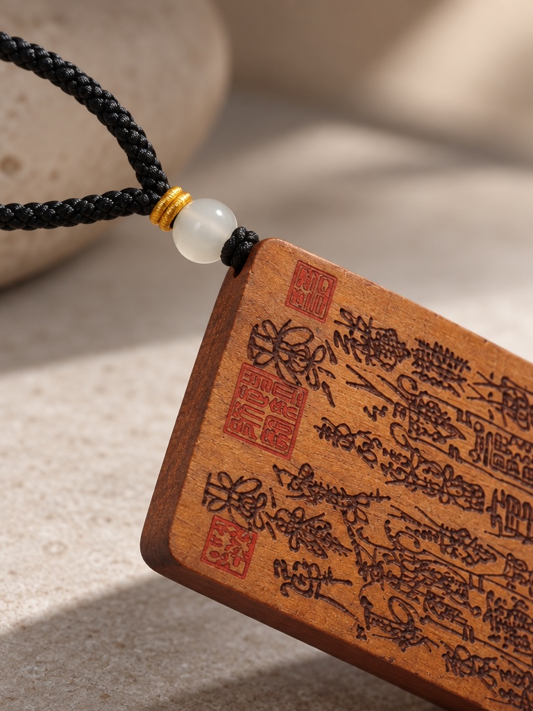 Lightning-Struck Wood Pendant Tag - Image 5